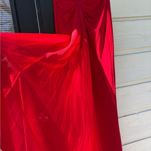 Sherri Hill Red Beaded Prom Dress - Picture 6 of 12